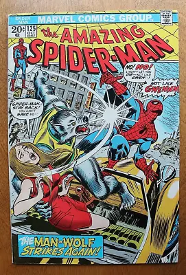 Buy 1973 The Amazing Spider-Man #125 Marvel Comic Book 7.0 F/VF (G$) • 49.06£