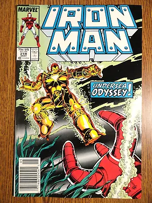 Buy Invincible Iron Man #218 Newsstand Layton Stark Enterprises Key 1st Print Marvel • 8.61£