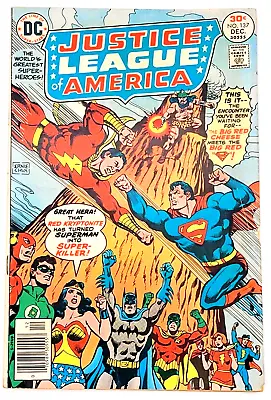 Buy Justice League Of America #137 (1976) / Vg+ /  1st Superman Vs Captain Marvel Dc • 15.97£