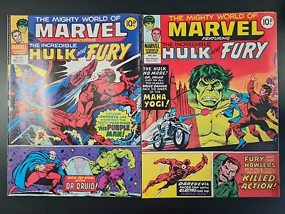 Buy The Mighty World Of Marvel Starring Hulk #266 & #267 Marvel Uk 1977 • 0.99£