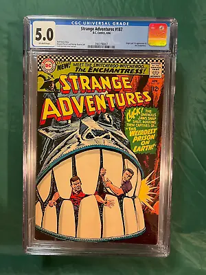 Buy Strange Adventures #187 DC KEY 1966 CGC 5.0 1st Enchantress! Suicide Squad Nice! • 194.28£