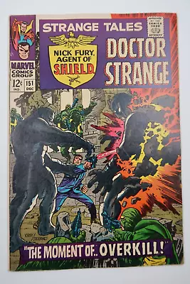 Buy Strange Tales #151 1st Published Art By Jim Steranko For Marvel Silver Age 1966 • 40.16£