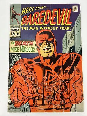 Buy Daredevil # 41 Key Death Comic Murdock 1968 Silver Age Stan Lee Gene Colan • 10.27£