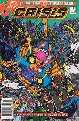 Buy Crisis On Infinite Earths #12 (Newsstand) VF; DC | George Perez - We Combine Shi • 14.38£
