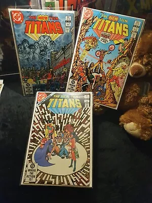 Buy The New Teen Titans 28,+26 & 27 - 1st Terra Story & Cover - Vf+ - George Perez  • 26.99£
