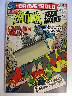Buy Brave And The Bold #102, Batman & Teen Titans, Neal Adams, VF-, 7.5, OW Pages • 21.72£