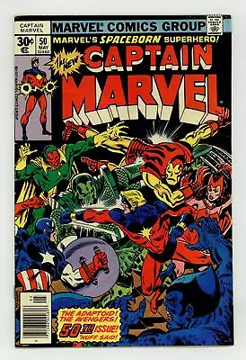 Buy Captain Marvel #50 FN- 5.5 1977 Low Grade • 8.44£