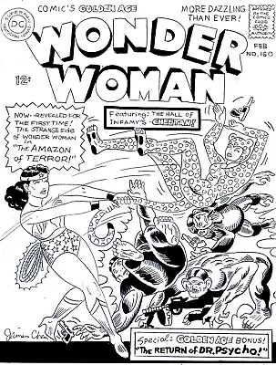 Buy Wonder Woman # 160 Cover Recreation 1st Silver Age Cheetah Original Comic Art • 26.08£