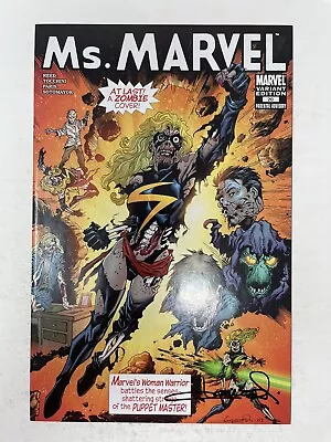 Buy Ms. Marvel #20 (2007) Variant Zombie Cover Homage To Ms. Marvel #1 Signed No COA • 8.79£