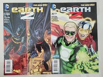 Buy EARTH 2 #25 & 26 (2014) 1ST FULL VAL-ZOD SUPERMAN! Vs CALVIN ELLIS! DC VARIANTS • 15.80£