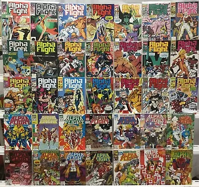 Buy Marvel Comics Alpha Flight 1st Series Comic Book Lot Of 35 Issues • 49.80£