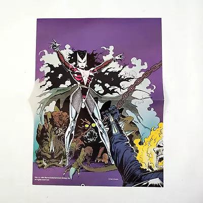 Buy Ghost Rider 28 Midnight Sons Poster Insert Of Llilith Kiskillilla 1992 Marvel • 2.65£