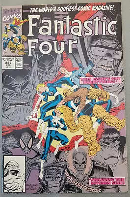 Buy Fantastic Four #347 1990 Key Issue 1st Team App Of The New Fantastic Four *CCC* • 8.11£
