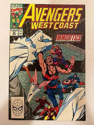 Buy West Coast Avengers #62 Newsstand 1st Full App. Time Keepers Marvel 1990 VF+ 🔑 • 4.02£