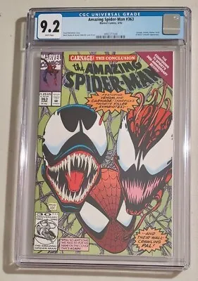 Buy CGC 9.2 (NM-) Amazing Spider-Man #363 (6/1992) Carnage & Venom - White Pages • 59.94£