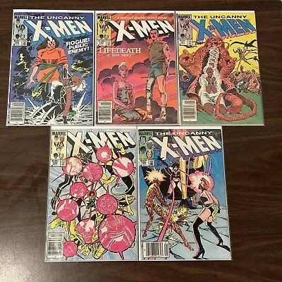 Buy Uncanny X-Men LOT #185, 186, 187, 188, & 189 VG/FN 1984-1985  - (5 Comic Books) • 9.48£