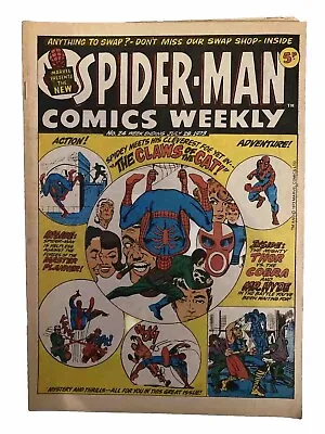 Buy Spider-Man Comics Weekly - No 24 - Date 28/07/1973 - Vintage UK Paper Comic • 5.99£
