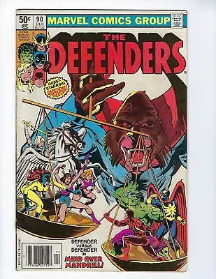 Buy Defenders # 90 Marvel Guest Starring Daredevil Cent Edition Dec 1980 VF • 3.25£