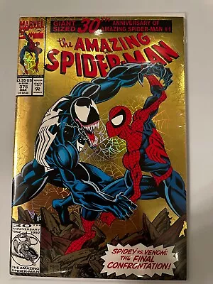 Buy The Amazing Spider-Man #375 Marvel Comics 1993 Gold Foil 30th Anniversity NM🕷🔥 • 11.84£