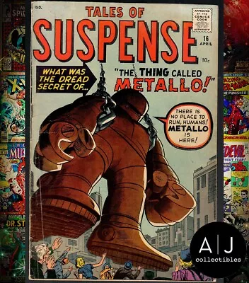 Buy Tales Of Suspense #16 Vg+ 4.5 Metallo Jack Kirby • 195.41£