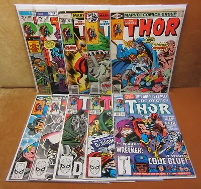 Buy Comic Book Lot Of 10 Thor #213 226 272 278 292 296 334 400 410 426 Marvel Comics • 63.22£
