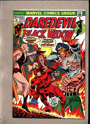 Buy Daredevil & The Black Widow #105_november 1973_very Fine_thanos_jim Starlin! • 1.20£