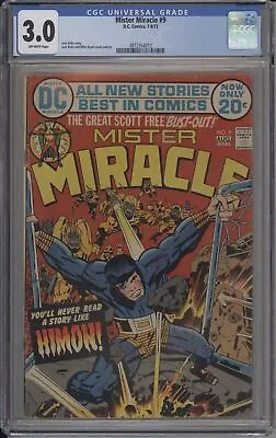 Buy Mister Miracle #9 -cgc 3.0 -1st App Of Himon - Origin Of Mister Miracle • 90.12£