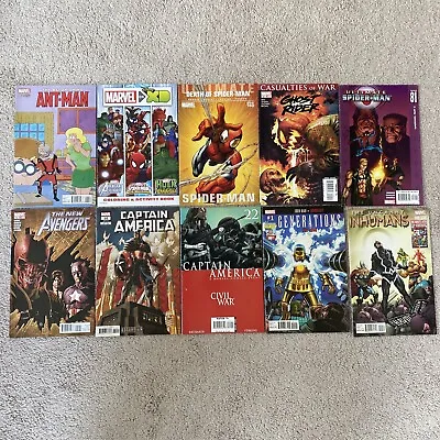 Buy Marvel Comics 10 Book Lot!! Ultimate Spider-Man/New Avengers/Captain America/Var • 15.18£