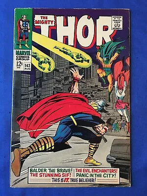 Buy The Mighty Thor #143 FN- (5.5) MARVEL ( Vol 1 1967) Kirby (2) • 32£