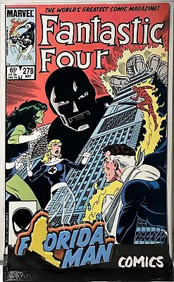 Buy Fantastic Four #278 VF 8.0 Origin Of Doctor Doom, John Byrne, Marvel 1985 • 3.14£