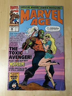 Buy Marvel Age Volume 1 #98 Marvel Comics 1991 1st Cover Appearance Of Toxic Avenger • 12.99£