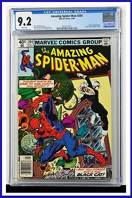 Buy Amazing Spider-Man #204 CGC Graded 9.2 Marvel 1980 Newsstand Edition Comic Book. • 139.12£