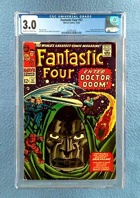 Buy Fantastic Four #57 Cgc 3.0 Good/very Good Marvel Comics Dr. Doom & Silver Surfer • 99.29£