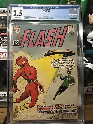 Buy Flash #131 Cgc 2.5  (DC Comics 1962) 1st Crossover With Green Lantern Hal Jordan • 79.15£
