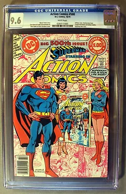 Buy Action Comics 500 Origin Life Story Superman 1979 Giant Supergirl Luthor CGC 9.6 • 102.69£