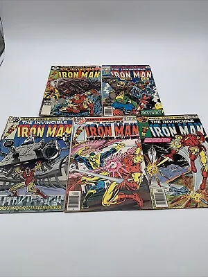 Buy The Invincible Iron Man #113, 114, 116,117, 119Marvel Bronze Age Comic Book Lot • 31.68£