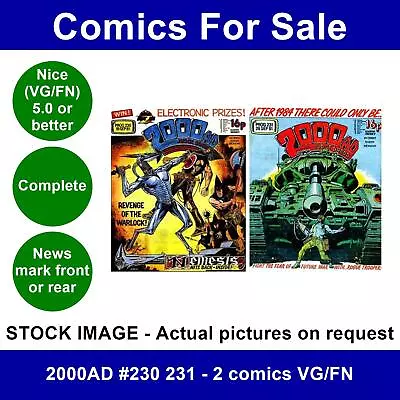 Buy 2000AD #230 231 - 2 Comics VG/FN • 5.49£