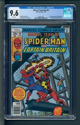 Buy Marvel Team-Up #65 CGC 9.6 White Pages 1st Captain Britain • 275.95£