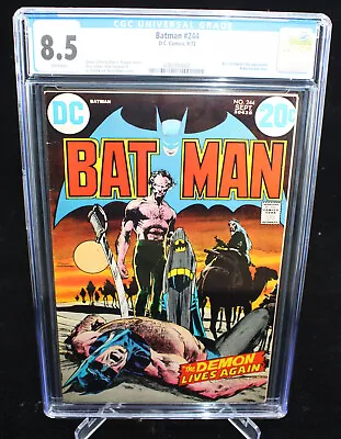Buy Batman #244 (CGC 8.5) Iconic Neal Adams Cover - 1972 • 269.05£