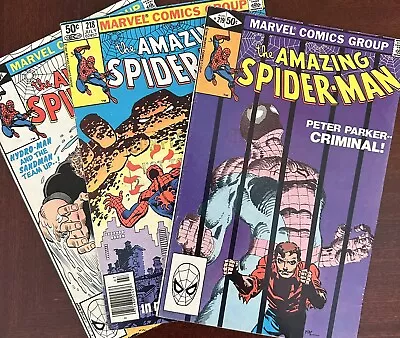 Buy LOT - 3 Issues! Amazing Spider-Man #217 + 218 + 219 (1981) • 14.22£