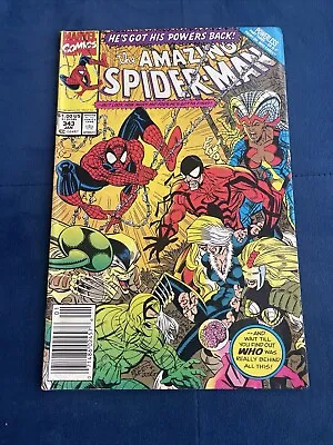 Buy Amazing Spider-Man (Vol 1) # 343 Newsstand 1st Cardiac Cameo • 8.99£