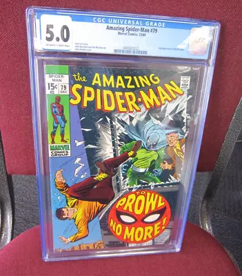 Buy Amazing Spiderman #79 CGC 5.0 - 1969 2nd Prowler • 79.15£