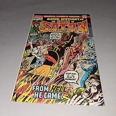 Buy 1973 Marvel Spotlight 12 1st Full App Son Of Satan Origin Fine- Daimon Hellstrom • 44.94£