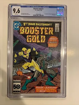Buy Booster Gold #1 CGC 9.6 WT DC 1986 Jurgens 1st Booster Gold, Skeets, Blackguard • 119.17£