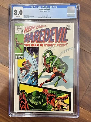 Buy Daredevil #49 CGC 8.0 WP❄️ Stan Lee 1st Appearance Of Saxon 2/1969 • 70.95£
