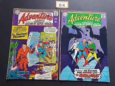 Buy ADVENTURE COMICS # 347 + 361  DC COMICS 1966/67 X 2 • 13.99£