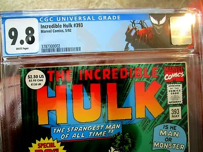 Buy The Incredible Hulk Green Foil Cover # 393 1 Of 95 CGC Graded At 9.8 30th Anniv. • 150.18£