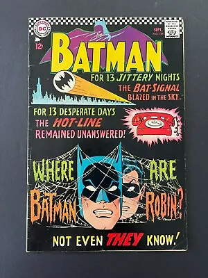 Buy Batman #184 - Mystery Of The Missing Manhunters! (DC, 1940) VG+/Fine • 14.15£