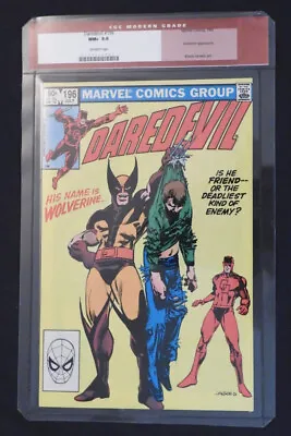 Buy Daredevil #196 CGC 9.6 NM+ In Inner Well Only | Wolverine Appearance | 1983 • 59.36£