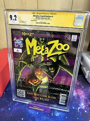 Buy Metazoo Cryptid Nation Comic #2 2nd Print! CGC 9.2 Signed By Poncho • 125£